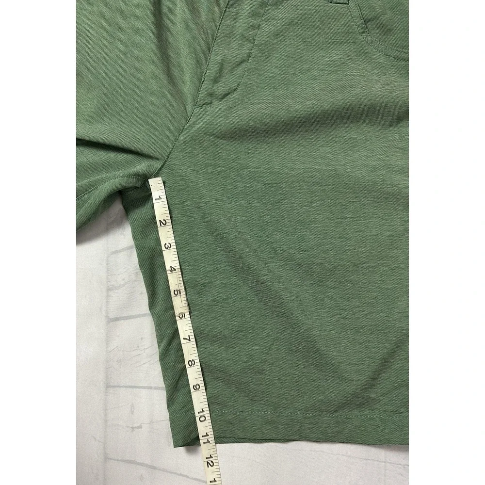 William Murray Shorts Mens 36 Green Straight Fit Golf Chino Stretch Casual - Picture 8 of 8